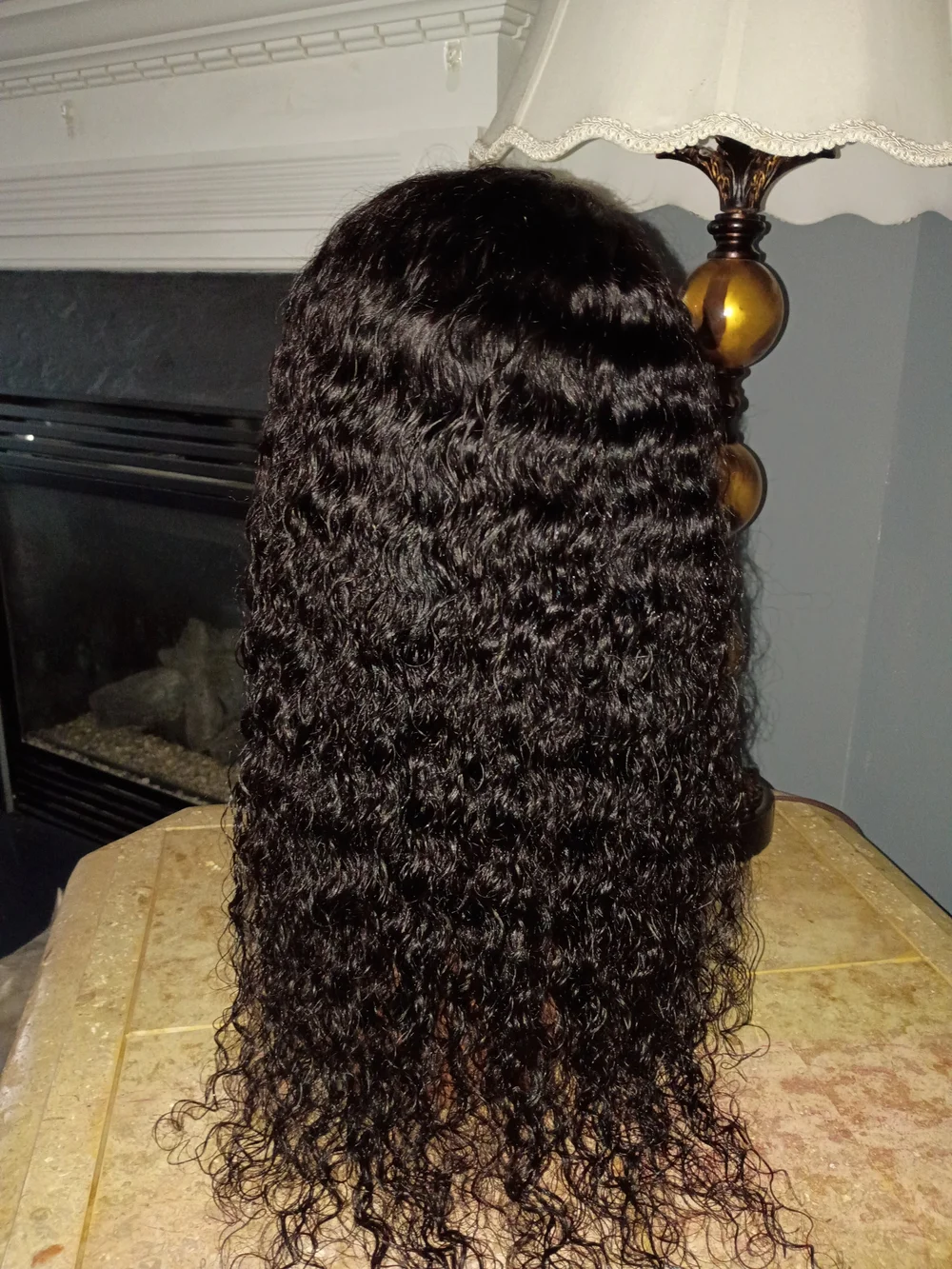 Natural Black Deep Wave Lace Front Wig